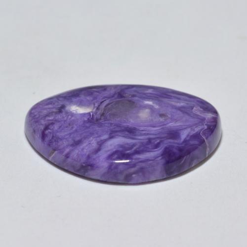 Charoíta violeta natural 9,66ct, forma extravagante, opaco