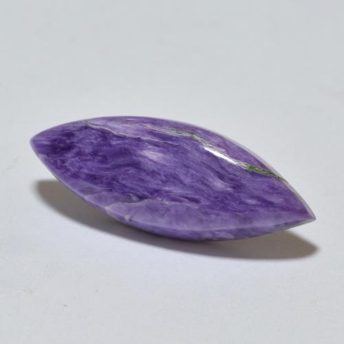 Charoíta Violeta Profundo Natural 5,45ct, Marquesa, Opaco