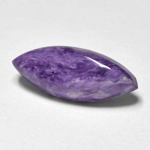Charoite Violeta escuro Natural 5.14ct, Marquesa, Opaco