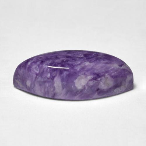 Charoite Violeta escuro Natural 5.14ct, Marquesa, Opaco