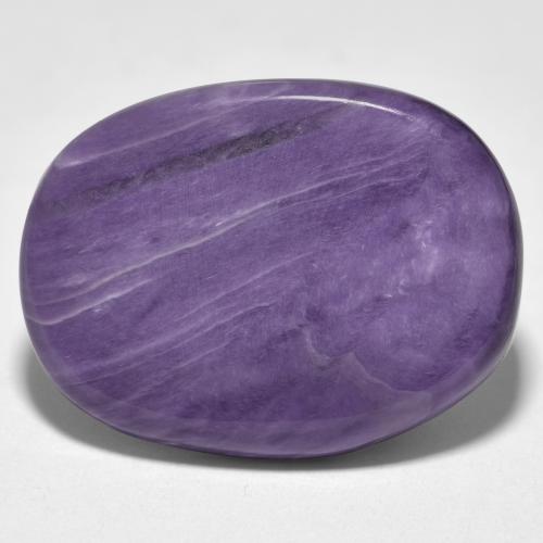 Charoíta violeta natural 15,18ct, corte oval, opaco