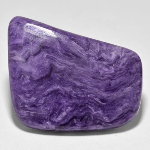 Charoite Violeta escuro Natural 35.97ct, Forma extravagante, Opaco