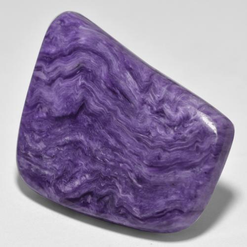 Charoite Violeta escuro Natural 35.97ct, Forma extravagante, Opaco