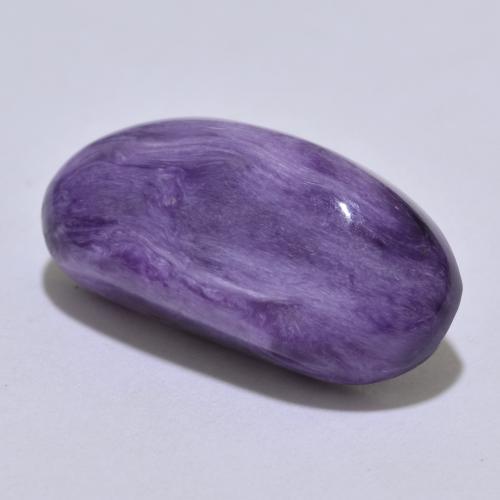 Charoíta violeta natural 8,98ct, forma extravagante, opaco
