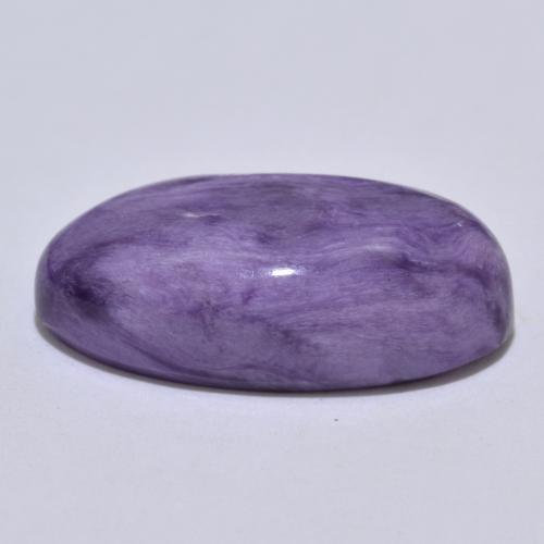 Charoíta violeta natural 8,98ct, forma extravagante, opaco