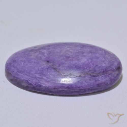 Charoite Violeta médio Natural 34.16ct, oval, Opaco