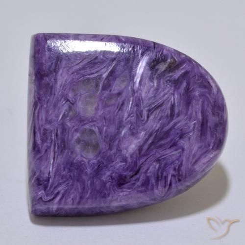 Charoíta violeta natural 30,39ct, forma extravagante, opaco