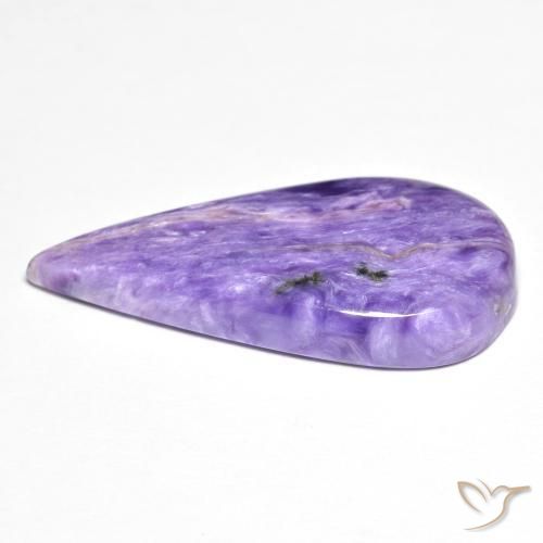 Charoite Violeta médio Natural 12.05ct, Formato de pêra, Opaco