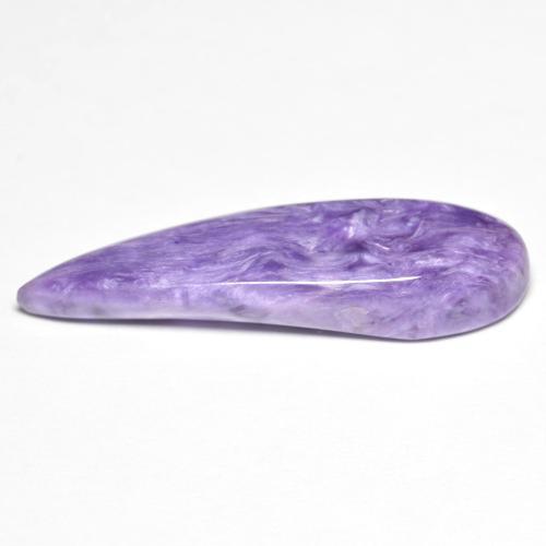 Charoite Violeta médio Natural 9.95ct, Formato de pêra, Opaco