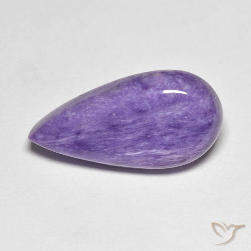 6.67ct Natural Violeta médio Charoite, Formato de pêra, Opaco