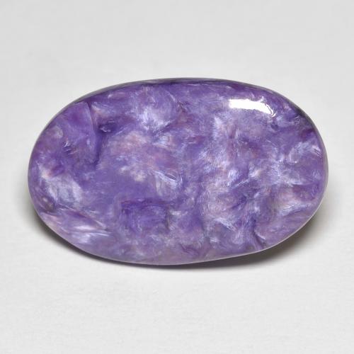 Charoite Violeta médio Natural 8.48ct, Corte Oval, Opaco