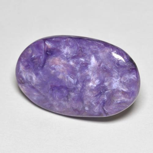 Charoite Violeta médio Natural 8.48ct, Corte Oval, Opaco