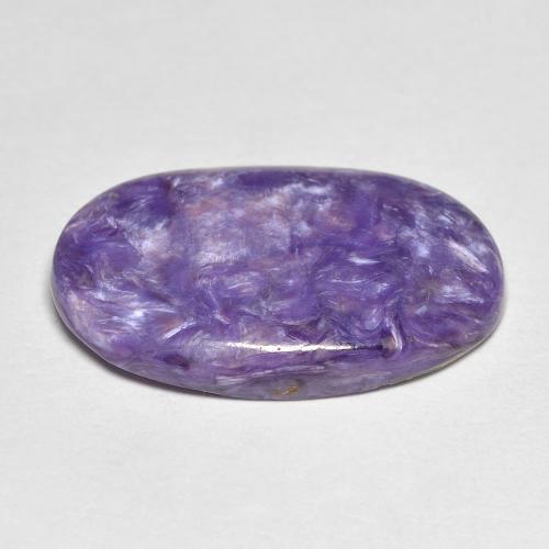 Charoite Violeta médio Natural 8.48ct, Corte Oval, Opaco