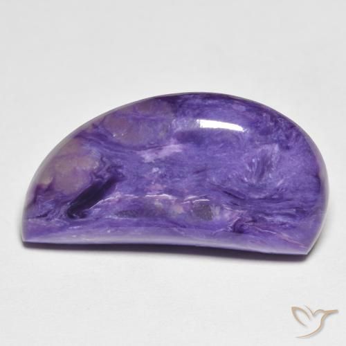 12.59ct Natural Medium Dark-Violet Charoite, Chique, Opaco