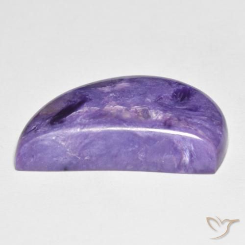 Charoite Medium Dark-Violet Natural 12.59ct, Chique, Opaco