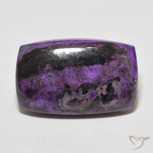 15.40ct Natural Violeta Profundo Charoite, Almofada, Opaco