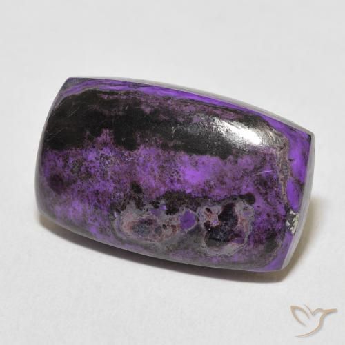 Charoite Violeta Profundo Natural 15.40ct, Almofada, Opaco