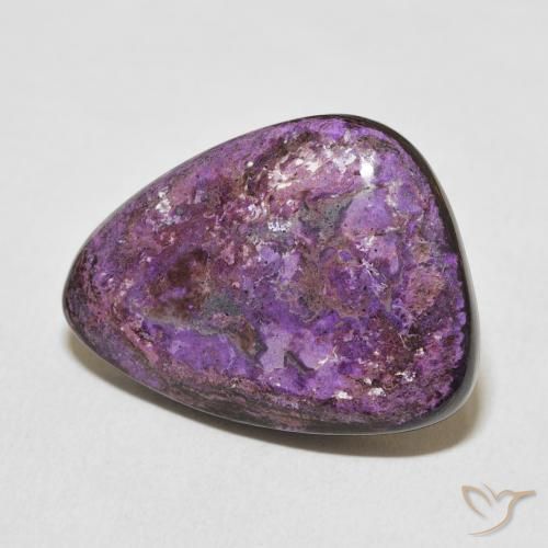 Charoite Aveludado Roxo Violeta Natural 15.58ct, Chique, Opaco