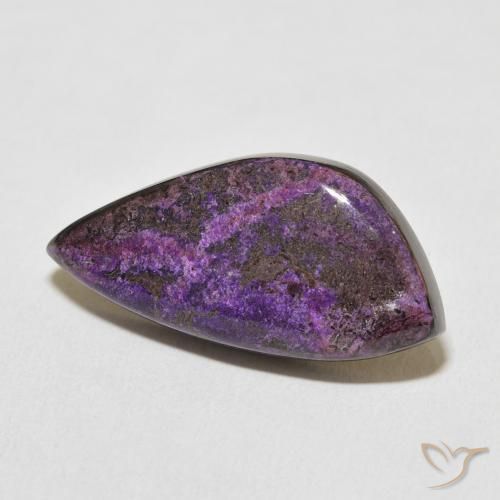 Charoite Violeta escuro Natural 16.06ct, Chique, Opaco
