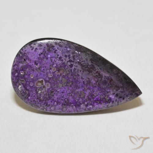 Charoite Aveludado Roxo Violeta Natural 29.01ct, Formato de pêra, Opaco