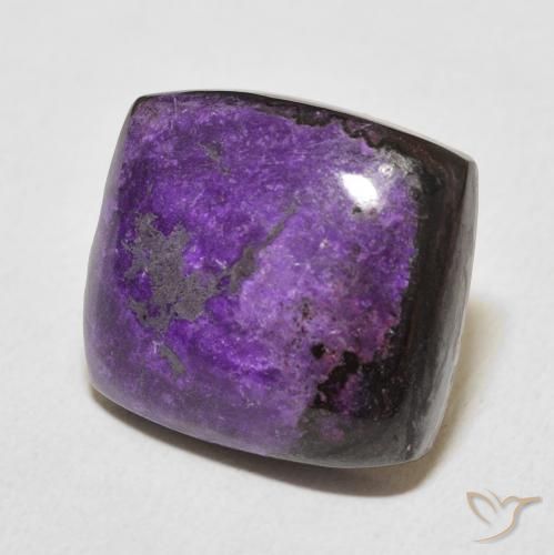 Charoite Aveludado Roxo Violeta Natural 12.90ct, Almofada, Opaco