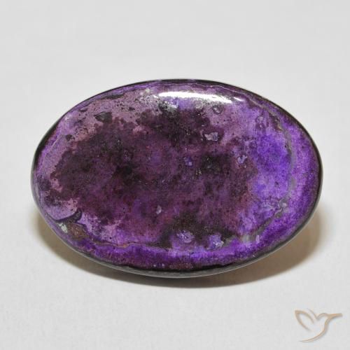 20.25ct Natural Medium Dark-Violet Charoite, oval, Opaco