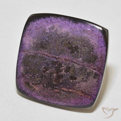 Charoite Violeta Profundo Natural 33.21ct, Almofada, Opaco