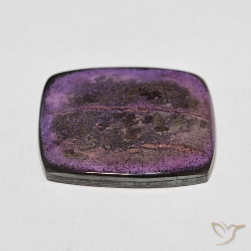 Charoite Violeta Profundo Natural 33.21ct, Almofada, Opaco