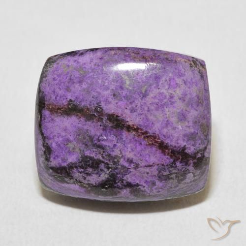 11.21ct Natural Aveludado Roxo Violeta Charoite, Almofada, Opaco