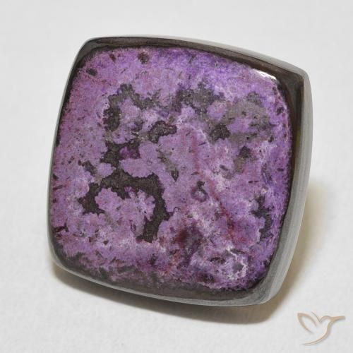 Charoite Violeta escuro Natural 17.52ct, Almofada, Opaco