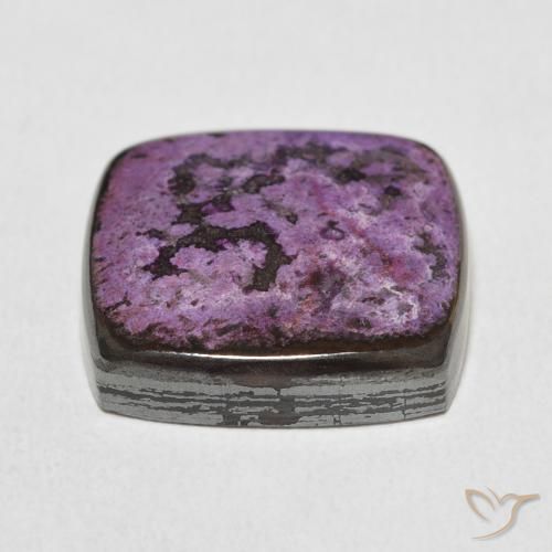 Charoite Violeta escuro Natural 17.52ct, Almofada, Opaco
