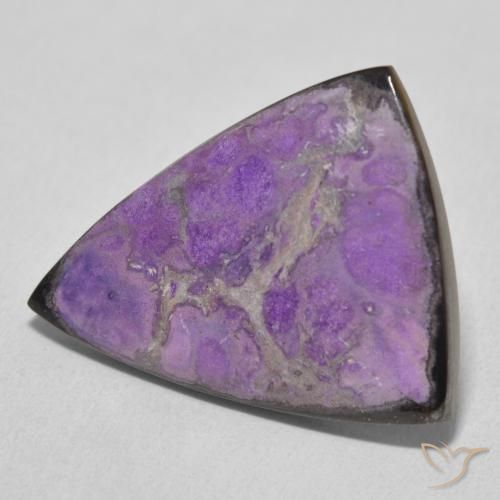 Charoite Violeta Profundo Natural 14.82ct, Trilhão, Opaco