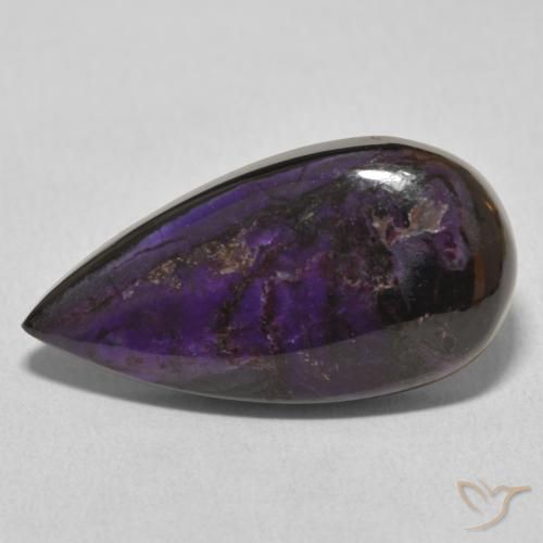 14.65ct Natural Violeta médio Charoite, Formato de pêra, Opaco