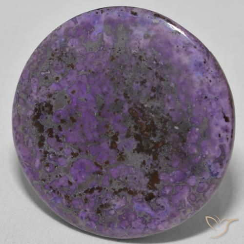 Charoite Violeta Profundo Natural 30.89ct, Redondo, Opaco