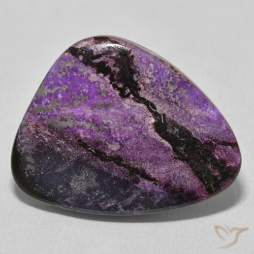 21.42ct Natural Medium Dark-Violet Charoite, Chique, Opaco