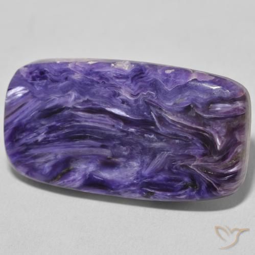 Charoite Violeta médio Natural 35.16ct, Almofada, Opaco