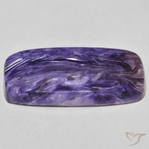 Charoite Violeta médio Natural 35.16ct, Almofada, Opaco