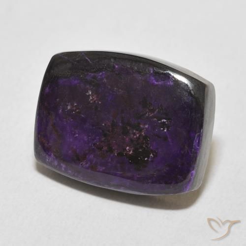 Charoite Violeta Profundo Natural 16.25ct, Almofada, Opaco