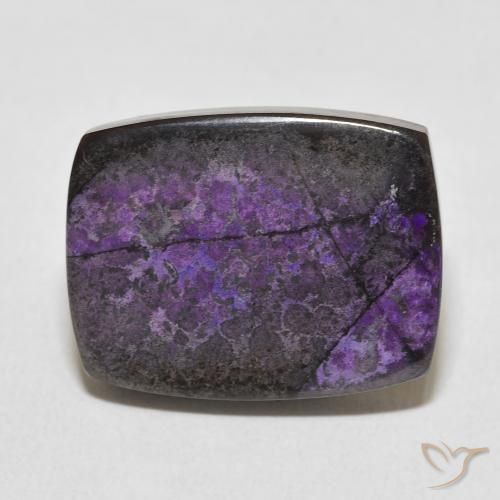 19.90ct Natural Violeta escuro Charoite, Almofada, Opaco