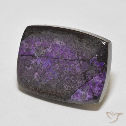 Charoite Violeta escuro Natural 19.90ct, Almofada, Opaco