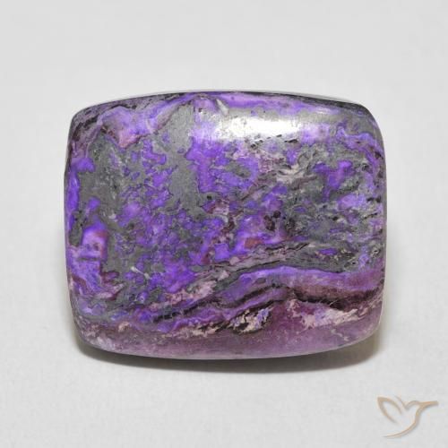 16.78ct Natural Violeta médio Charoite, Almofada, Opaco