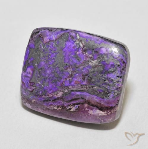 Charoite Violeta médio Natural 16.78ct, Almofada, Opaco
