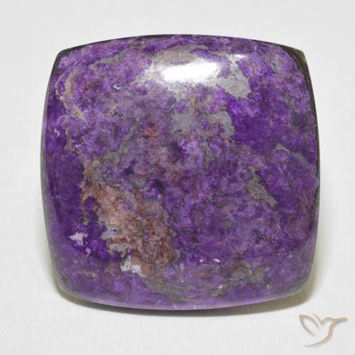 23.25ct Natural Violeta escuro Charoite, Almofada, Opaco
