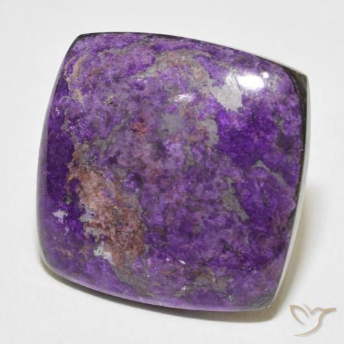 Charoite Violeta escuro Natural 23.25ct, Almofada, Opaco