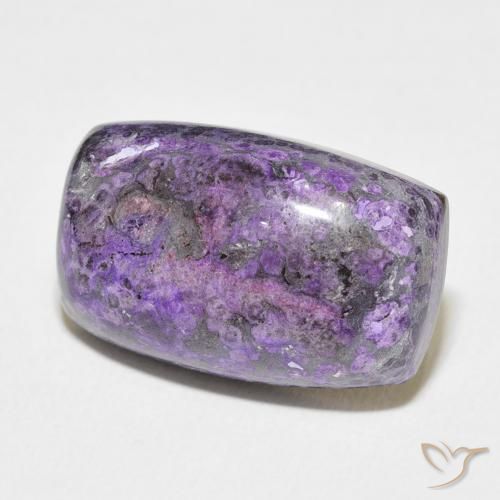 Charoite Violeta escuro Natural 14.42ct, Almofada, Opaco