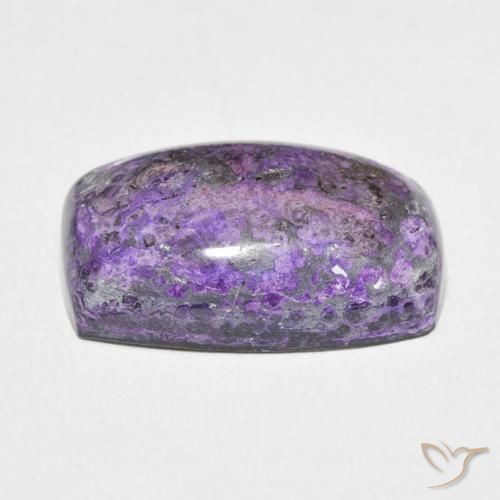 Charoite Violeta escuro Natural 14.42ct, Almofada, Opaco