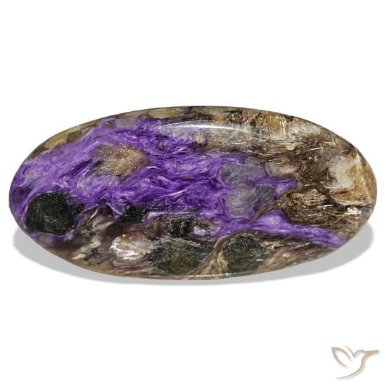 51.81ct violeta charoíta, oval, opaco