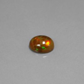 Opala chocolate multicolorido natural 0,95ct, transparente, transparente/translúcido