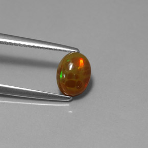 Opala chocolate multicolorido natural 0,95ct, transparente, transparente/translúcido