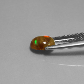 Opala chocolate multicolorido natural 0,95ct, transparente, transparente/translúcido